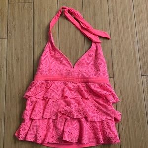 GENTLY USED girls crochet tankini top